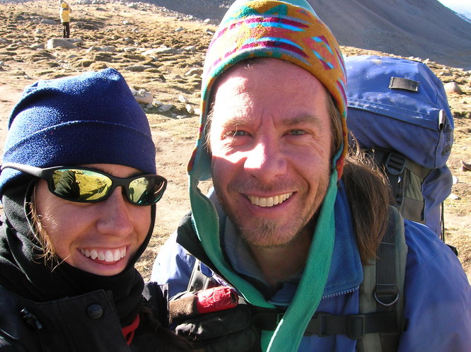 Kerri and Ray on the kora around Mt. Kailash.
